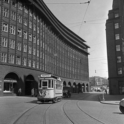 Chile House Office Building Hamburg With Tram, Germany 1938, Printed 2021-DYV-992031