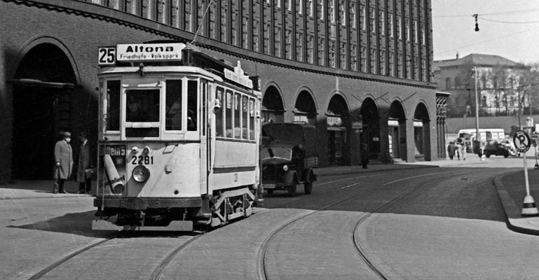 Chile House Office Building Hamburg With Tram, Germany 1938, Printed 2021-DYV-992031