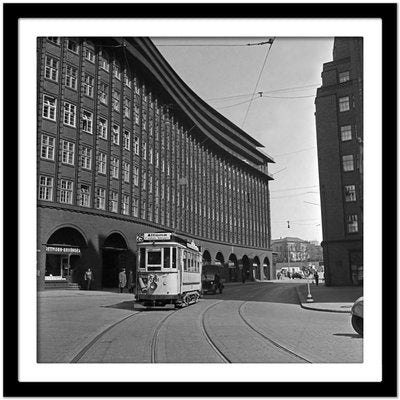 Chile House Office Building Hamburg With Tram, Germany 1938, Printed 2021-DYV-992031