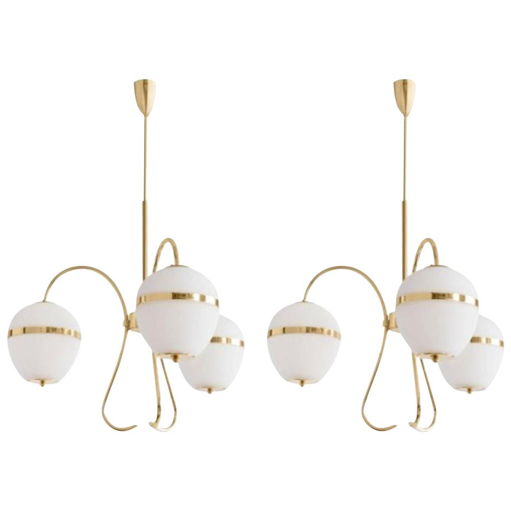 China 02 Triple Chandelier by Magic Circus Editions, Set of 2