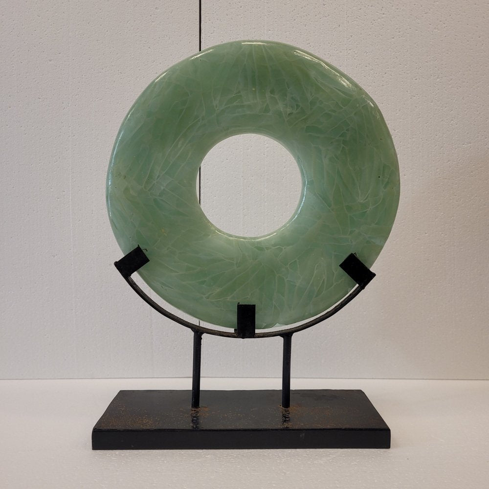 Chinese Artist, Disc Bi Sculpture, 20th Century, Mineral & Ore