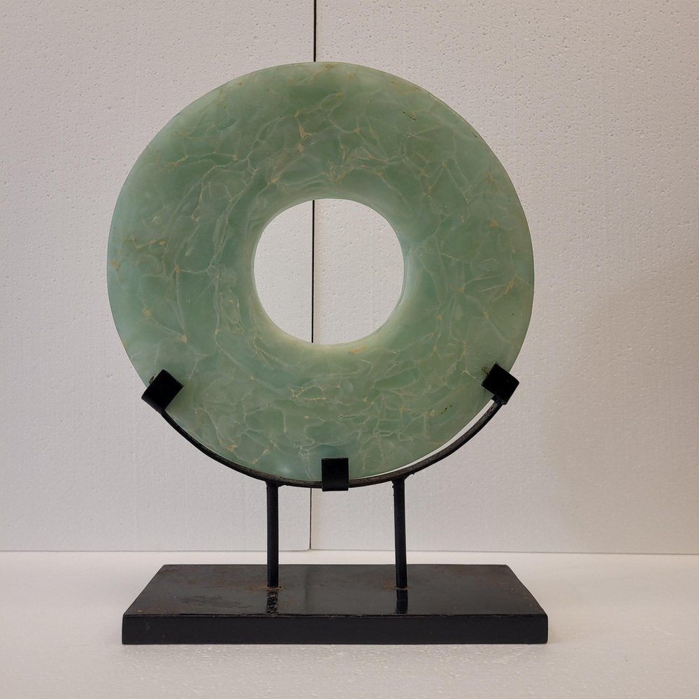 Chinese Artist, Disc Bi Sculpture, 20th Century, Mineral & Ore