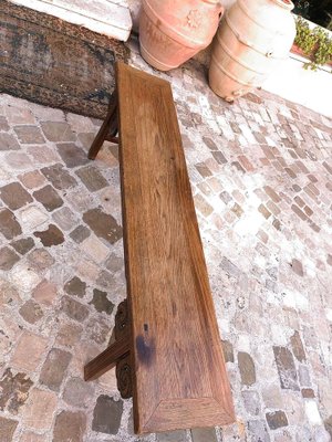 Chinese Bench in Chestnut Wood Built in Interlocking System without Nails, 18th Century-ZFY-1755172