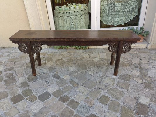 Chinese Bench in Solid Wood Built in Interlocking System without Nails, 18th Century-ZFY-1754299