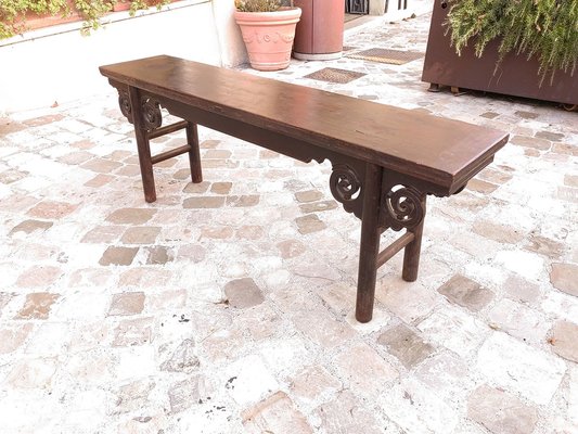 Chinese Bench in Solid Wood Built in Interlocking System without Nails, 18th Century-ZFY-1754299