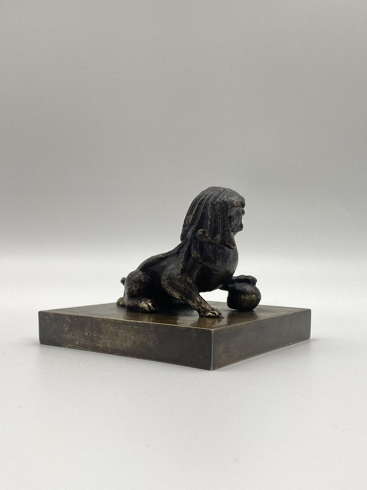 Chinese Bronze Figure of a Foo Dog, 1920s