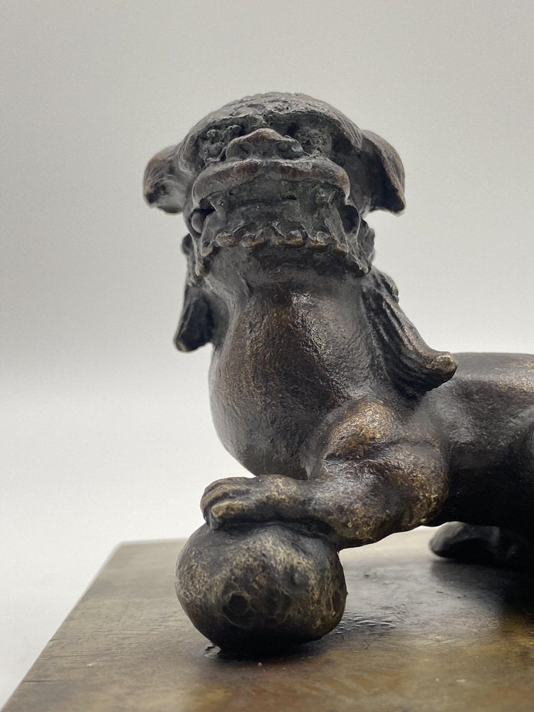 Chinese Bronze Figure of a Foo Dog, 1920s