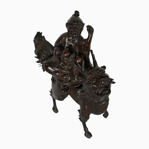 Chinese Bronze Figure with Foo Dog, Early 1900s-RVK-1422641