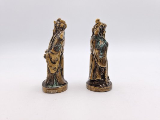 Chinese Bronze Statues, 1800s, Set of 2-RKF-1778103