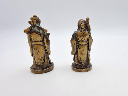 Chinese Bronze Statues, 1800s, Set of 2-RKF-1778103