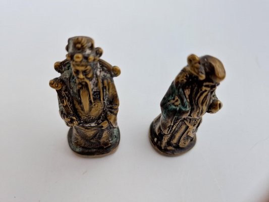 Chinese Bronze Statues, 1800s, Set of 2-RKF-1778103