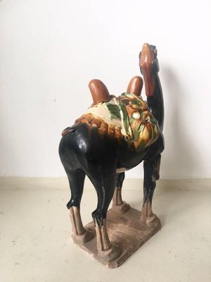 Chinese Camel Figure with a Sancai Glaze, 1960s-LL-1721117