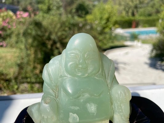 Chinese Carved Jade Figure of Laughing Buddha, Budai, 1900s-UR-1320851