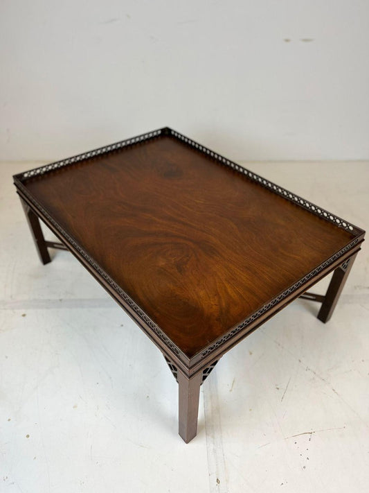 Chinese Chippendale Style Cocktail Table in Mahogany