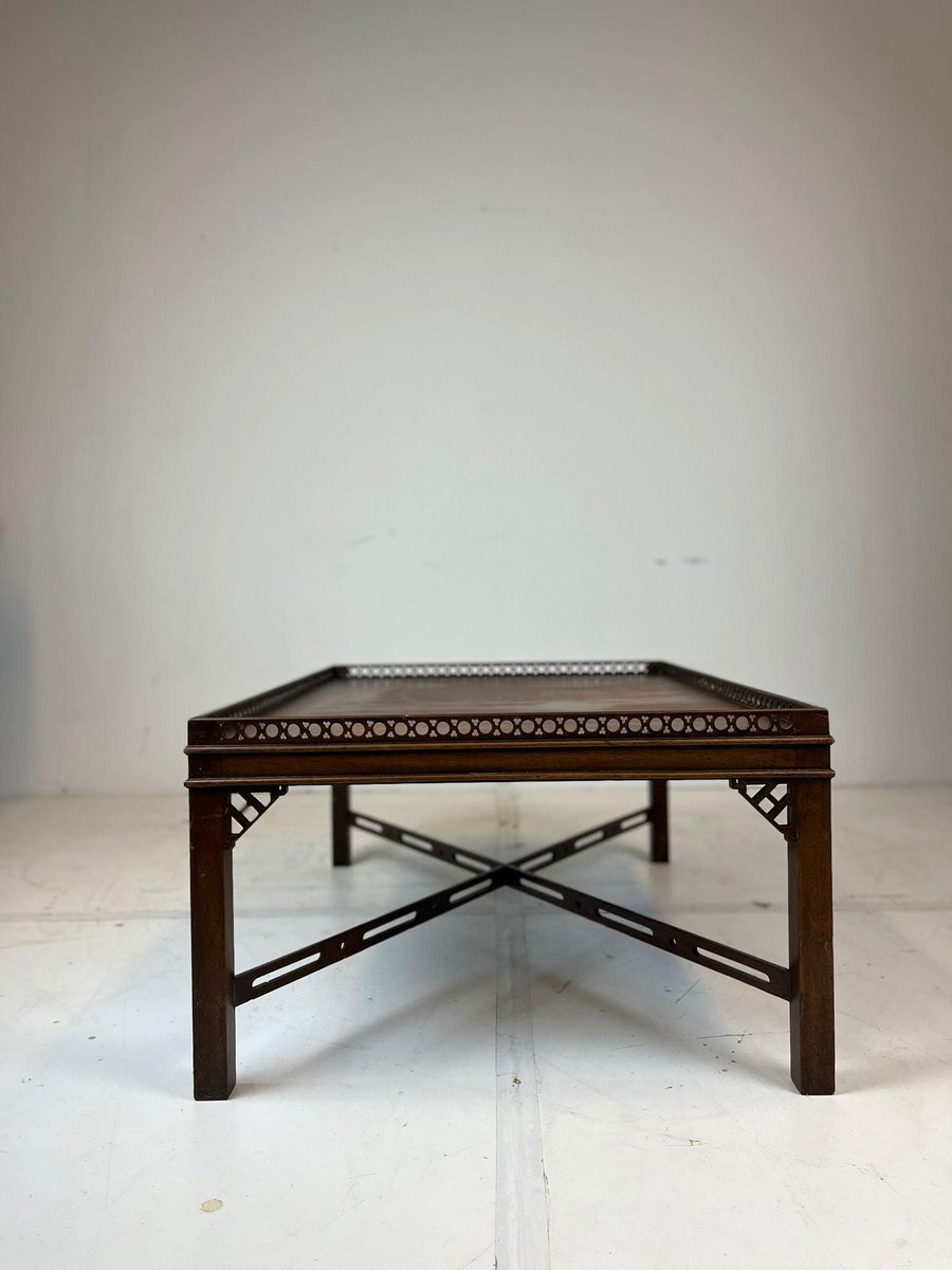 Chinese Chippendale Style Cocktail Table in Mahogany