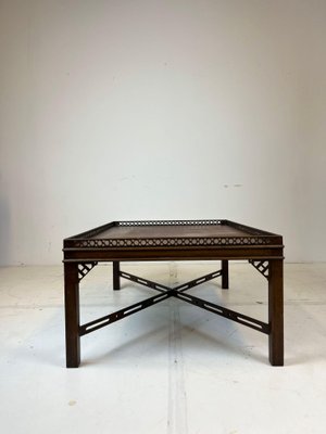 Chinese Chippendale Style Cocktail Table in Mahogany-ZCH-1806735