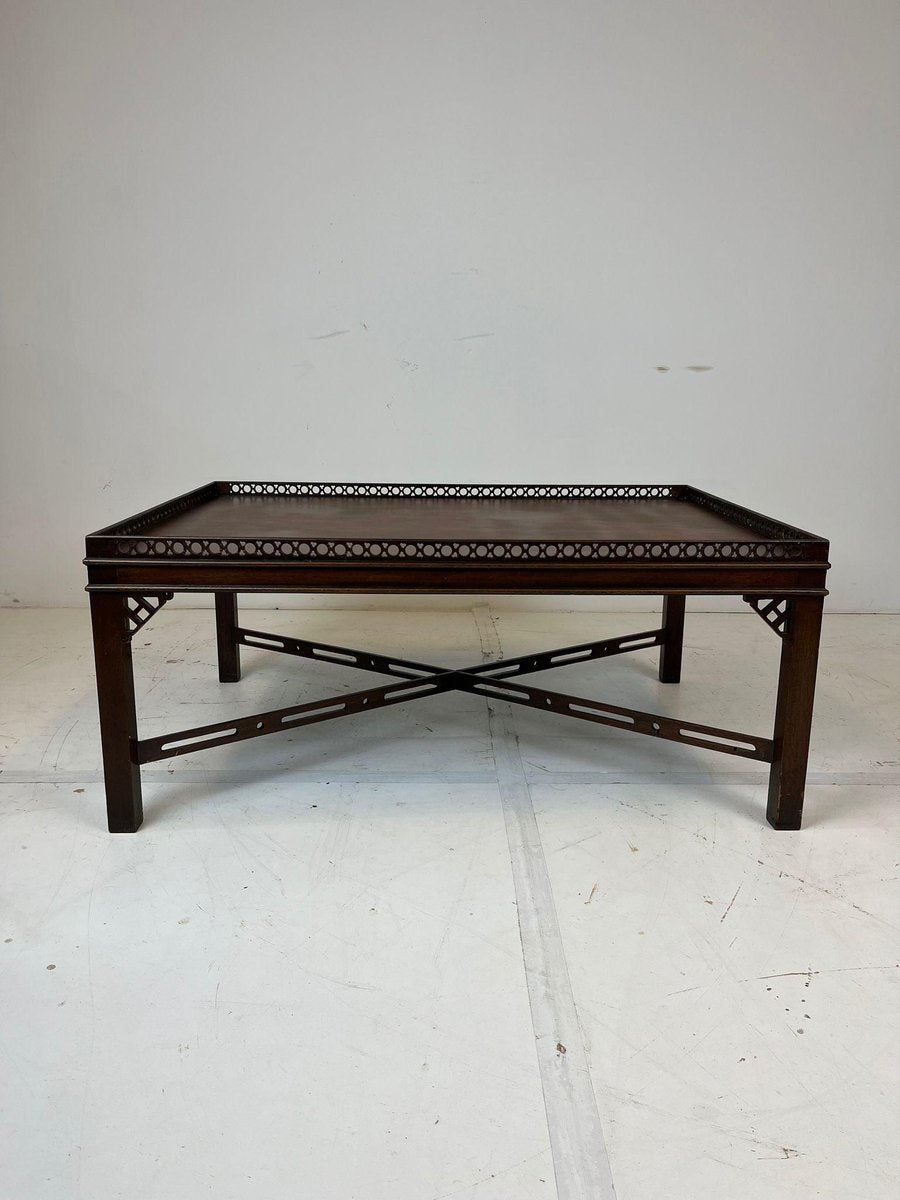 Chinese Chippendale Style Cocktail Table in Mahogany