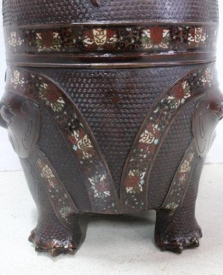 Chinese Copper Cloisonné Vase, Late 19th Century-RVK-849483