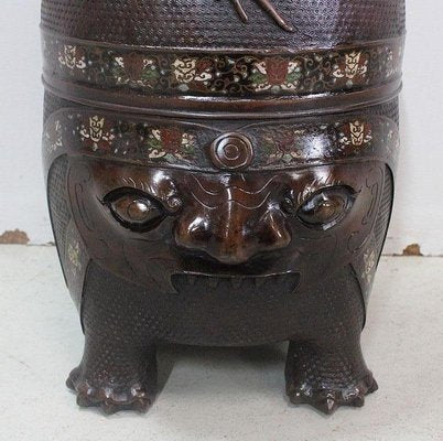 Chinese Copper Cloisonné Vase, Late 19th Century-RVK-849483