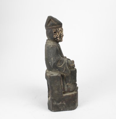 Chinese Figure of Learned Man, 17th or 18th Century-HYQ-1763348