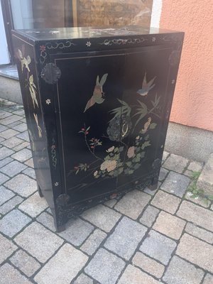 Chinese Half Cabinet in Black Lacquer, 1920-NYZ-2027875