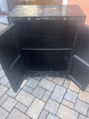 Chinese Half Cabinet in Black Lacquer, 1920-NYZ-2027875