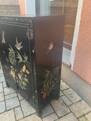 Chinese Half Cabinet in Black Lacquer, 1920-NYZ-2027875