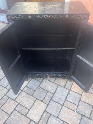 Chinese Half Cabinet in Black Lacquer, 1920-NYZ-2027875