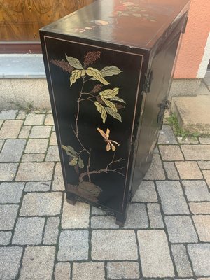 Chinese Half Cabinet in Black Lacquer, 1920-NYZ-2027875