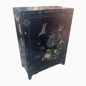 Chinese Half Cabinet in Black Lacquer, 1920-NYZ-2027875