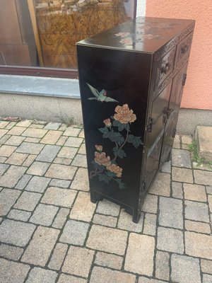 Chinese Half Cabinet in Black Lacquer, 1920a-NYZ-2027873