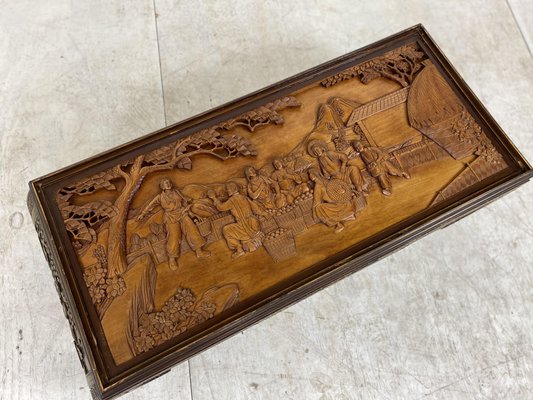 Chinese Hand-Carved Coffee Table, 1930s-DE-872710