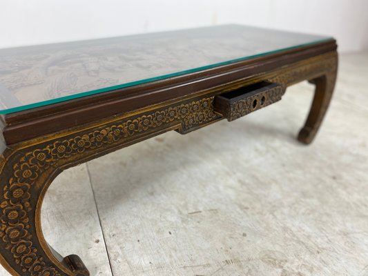 Chinese Hand-Carved Coffee Table, 1930s-DE-872710