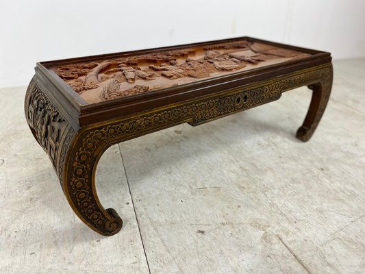 Chinese Hand-Carved Coffee Table, 1930s-DE-872710