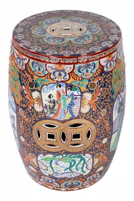 Chinese Hand Painted Ceramic Garden Stool-ZVH-1155967