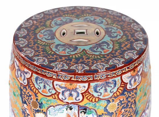 Chinese Hand Painted Ceramic Garden Stool-ZVH-1155967