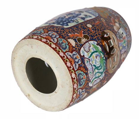 Chinese Hand Painted Ceramic Garden Stool-ZVH-1155967