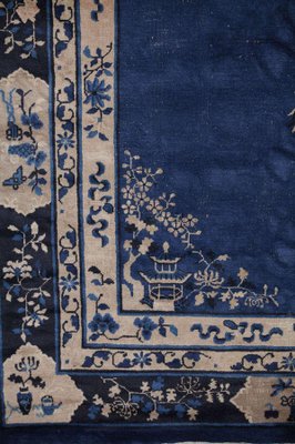 Chinese Indigo Blue Peking Rug, 1920-MBH-1032397