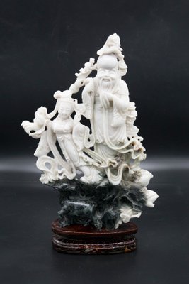 Chinese Jade Statue of a Confucian Sage-RCE-1431209