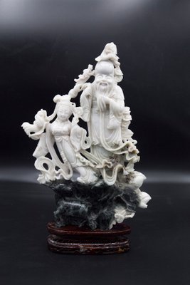 Chinese Jade Statue of a Confucian Sage-RCE-1431209