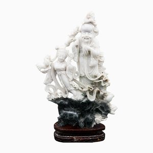 Chinese Jade Statue of a Confucian Sage-RCE-1431209