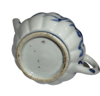 Chinese Kangxi Blue and White Porcelain Pumpkin Shaped Teapot-UCH-1224527