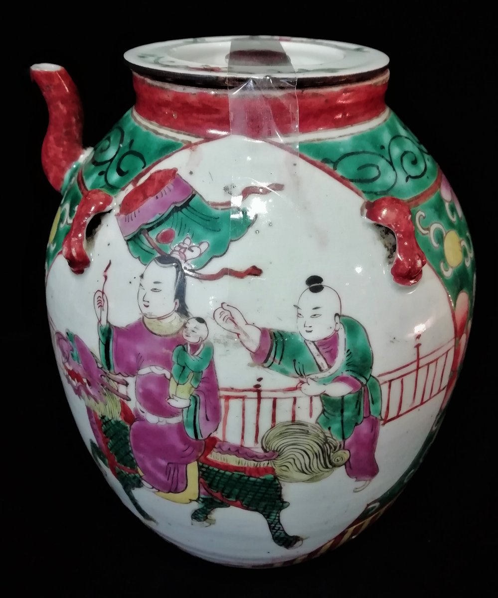 Chinese Kangxi Dynasty Enamelled Porcelain Teapot-IKW-860961