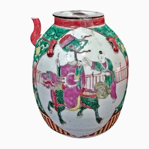 Chinese Kangxi Dynasty Enamelled Porcelain Teapot-IKW-860961