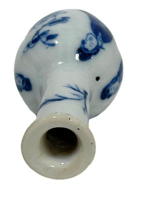 Chinese Miniature Blue and White Porcelain Kangxi Vase, 1662-1722-UCH-1224279