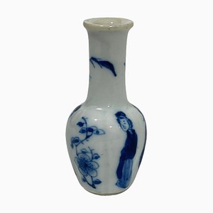 Chinese Miniature Blue and White Porcelain Kangxi Vase, 1662-1722-UCH-1224279