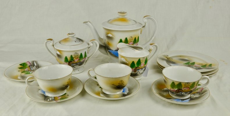 Chinese Motif Coffee Set, Set of 13-ROJ-1174431