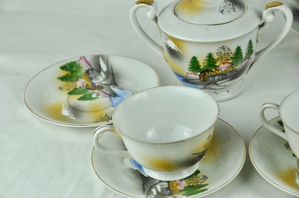 Chinese Motif Coffee Set, Set of 13-ROJ-1174431