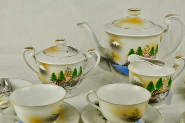 Chinese Motif Coffee Set, Set of 13-ROJ-1174431