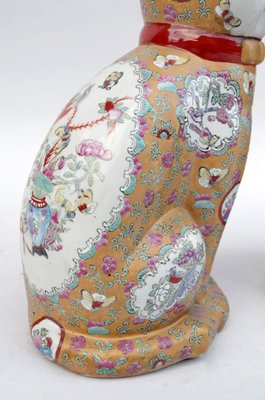 Chinese Porcelain Cat Sculptures, 1980s, Set of 2-CEJ-626810